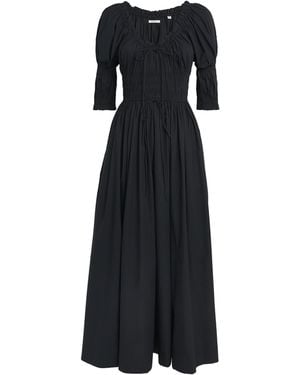 Doen Organic Cotton Ischia Midi Dress - Black