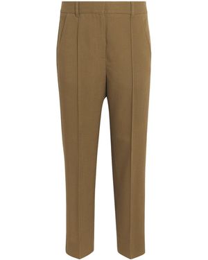 ME+EM Slim Cropped Tailored Trousers - Natural