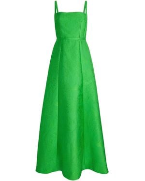 Emilia Wickstead Satin Mathilde Gown - Green