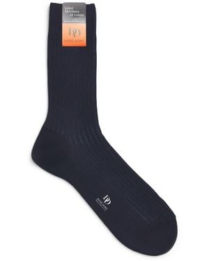 Doré Doré Wool-Blend Vanisé Socks - Blue