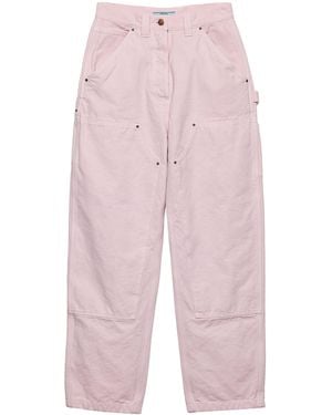 Prada Cotton Canvas Five-Pocket Trousers - Pink