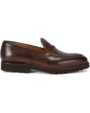 Bontoni Leather De Bustis Loafers - Brown