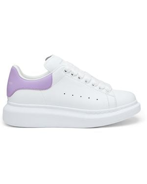 McQueen Leather Oversized Sneakers - White