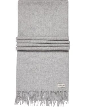 Johnstons of Elgin Cashmere Wide Scarf - Grey