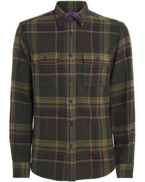 Ralph Lauren Cashmere Flannel Cooper Shirt - Green