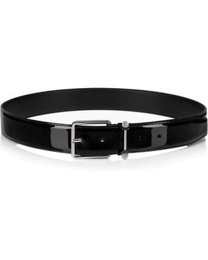 Christian Louboutin Chambeliss Leather Belt - Black