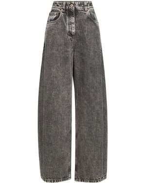 Brunello Cucinelli Loose Barrel Jeans - Grey