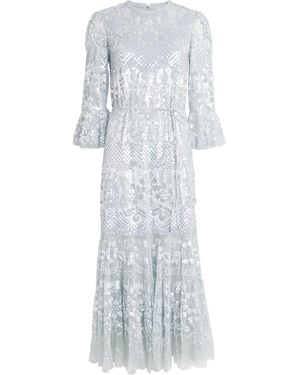 Needle & Thread Snowdrop Maxi Dress - White