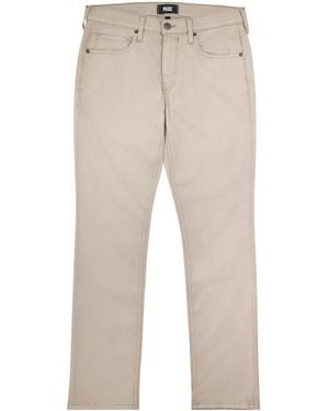 PAIGE Cotton Federal Straight Pants - Natural