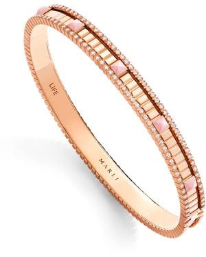 Marli New York Diamond And Quartzite Life Bangle - Metallic