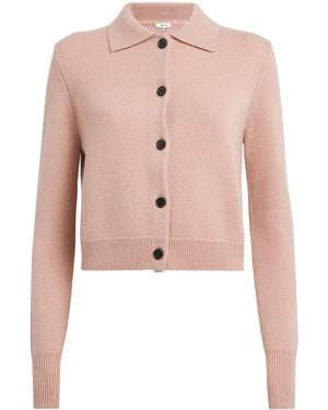 FRAME Cashmere Cropped Cardigan - Pink