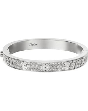 Cartier And Diamond Love Bracelet - White