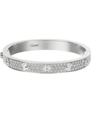 Cartier And Diamond Love Bracelet - White