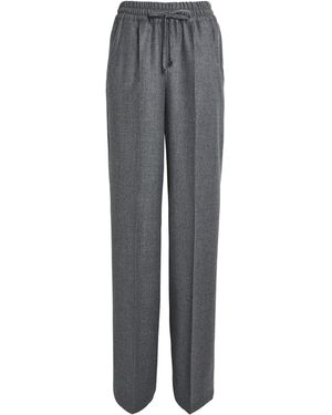 Kiton Virgin Wool Drawstring Pants - Gray