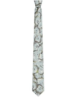 Givenchy Silk Oyster Tie - White