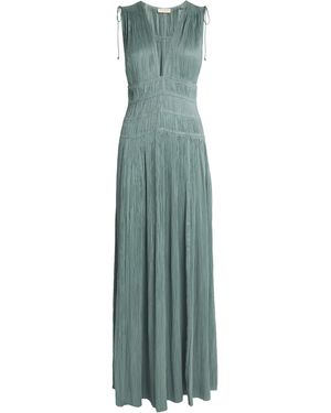 Ulla Johnson V-Neck Tasneem Maxi Dress - Green