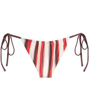 SIR. Stripe Alva Bikini Briefs - Red