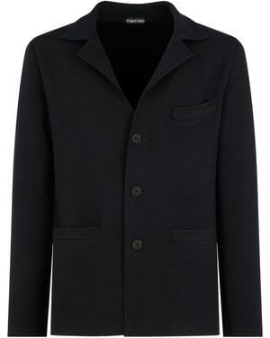 Tom Ford Wool Blazer Cardigan - Black
