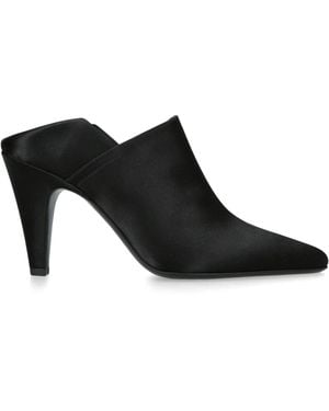 Alaïa Satin Mules 90 - Black
