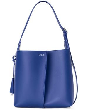 Loewe Medium Leather Bilbao Bucket Bag - Blue