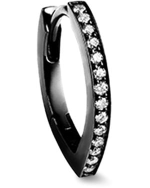Repossi And Diamond Antifer Single Hoop Earring - Black