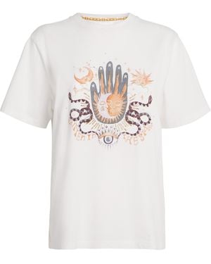 Hayley Menzies Cotton Beaded T-Shirt - White