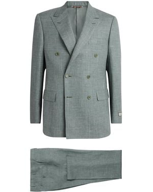 Canali Wool-Silk-Linen 2-Piece Suit - Grey