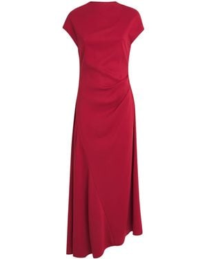 STAUD Crepe Zaya Maxi Dress - Red