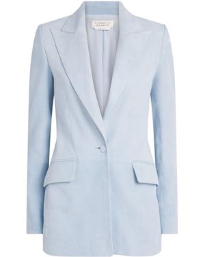 Gabriela Hearst Suede Leiva Blazer - Blue