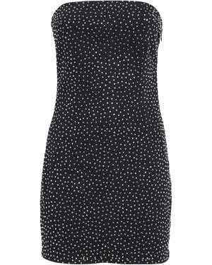 GOOD AMERICAN Crystal-Embellished Mini Dress - Black