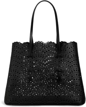 Alaïa Leather Mina Vienne Top Handle Bag - Black