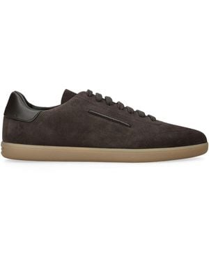 ZEGNA Suede 232 Trainers - Brown