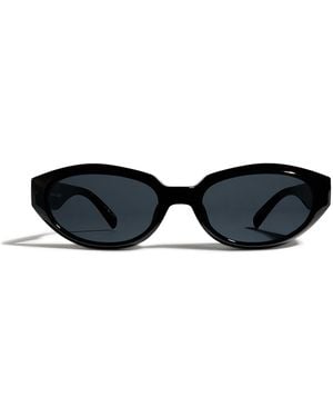 Le Specs Le Bijou Oval Sunglasses - Black