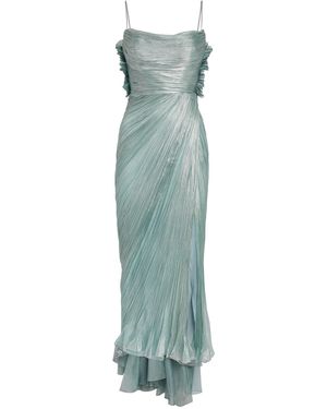 Maria Lucia Hohan Silk Manon Split Gown - Green