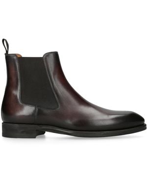 Magnanni Suede Madison Chelsea Boots - Brown