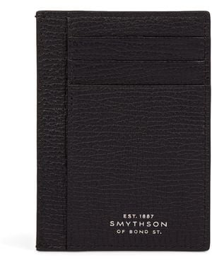 Smythson Calfskin Ludlow Card Holder - Black