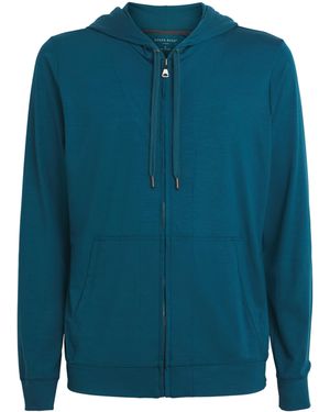 Derek Rose Micromodal Basel Hoodie - Blue