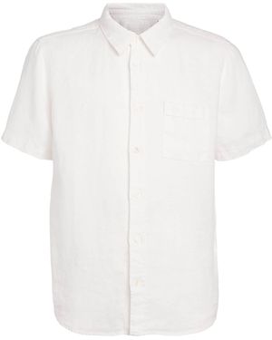 Citizens of Humanity Linen Short-Sleeve Cairo Shirt - White