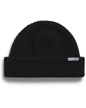 Balenciaga Wool Beanie - Black