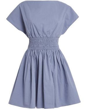 Matteau Cotton Mini Dress - Blue
