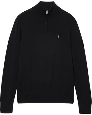 AllSaints Kilburn Quarter-Zip Jumper - Black
