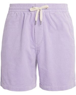 Polo Ralph Lauren Cotton Corduroy Polo Prepster Shorts - Purple