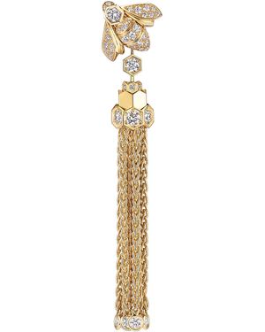 Chaumet And Diamond Bee De Pompon Earrings - Metallic