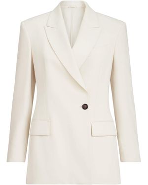 Brunello Cucinelli Comfort Viscose Couture Twill Blazer - White