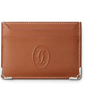 Cartier Leather Must De Card Holder - Brown