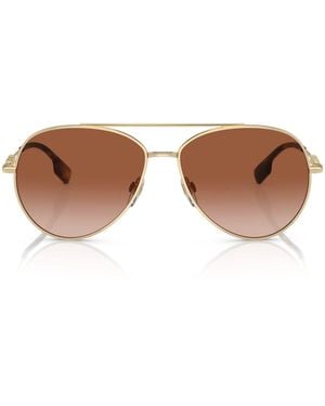 Burberry Metal Pilot Sunglasses - Brown