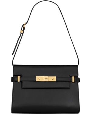 Saint Laurent Small Manhattan Shoulder Bag - Black