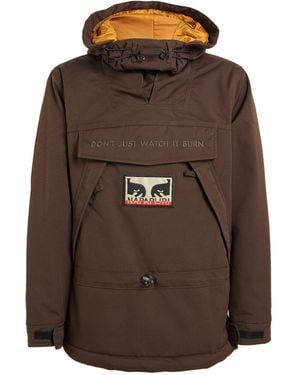 Napapijri X Obey Skidoo Hooded Jacket - Brown