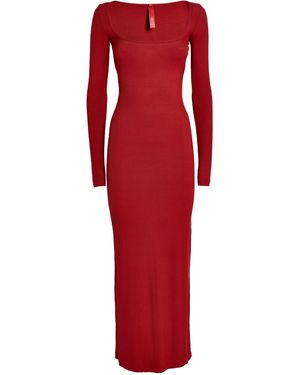 Skims Soft Lounge Maxi Dress - Red