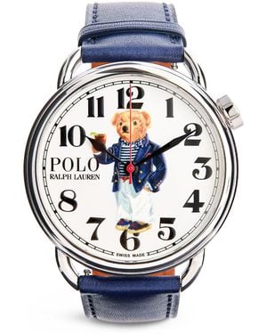 Polo Ralph Lauren Stainless Steel Riviera Polo Bear Watch - Blue